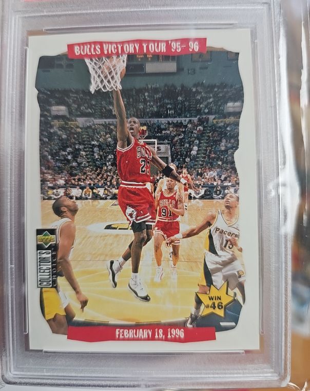 1995-96 Upper Deck Collectors Choice Bulls Victory Tour #46 Michael Jordan — front