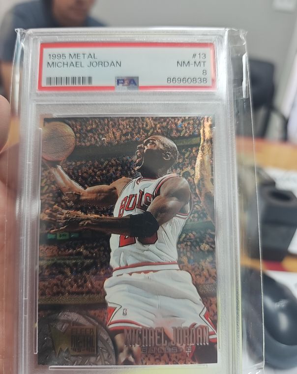 1995 Metal #13 Michael Jordan — front