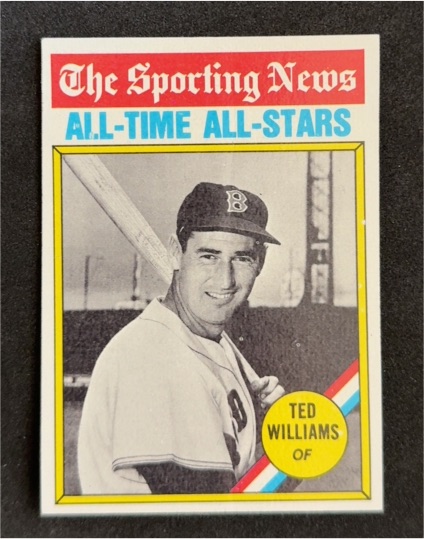 1980 The Sporting News All-Time All-Stars Ted Williams — front