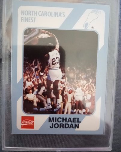 1986 Coca-Cola North Carolina's Finest #3000 Michael Jordan — front
