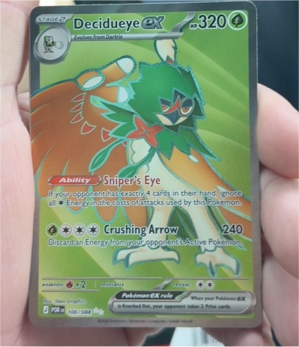 2016 Pokémon XY Evolutions #100 Decidueye EX — front