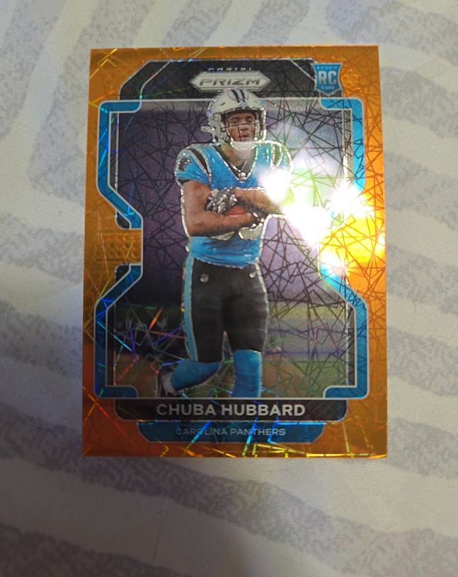 2020 Panini Prizm #249 Chuba Hubbard — front