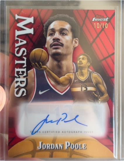 2021 Topps Finest Masters #MA-JP Jordan Poole — front
