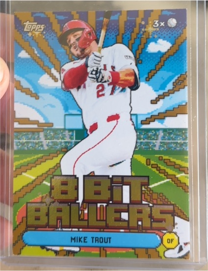 2023 Topps 8-Bit Ballers #BB-3 Mike Trout — front
