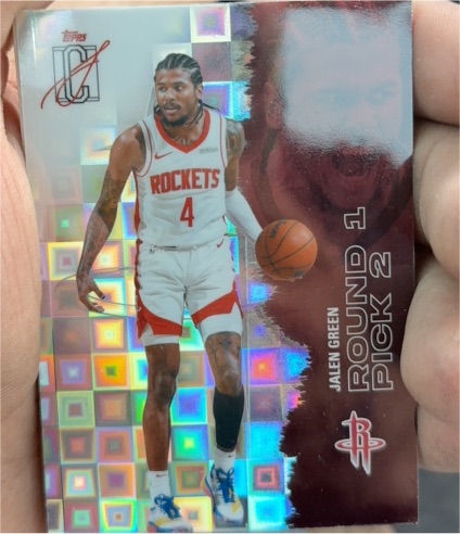 2021 Topps Chrome #Round Pick 2 Jalen Green — front