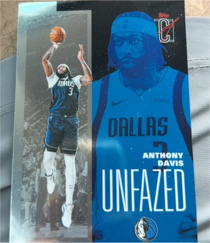 2021 Topps Unfazed #UNF-AD Anthony Davis — front