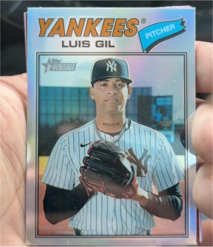 2023 Topps Heritage #Luis Gil New York Yankees — front