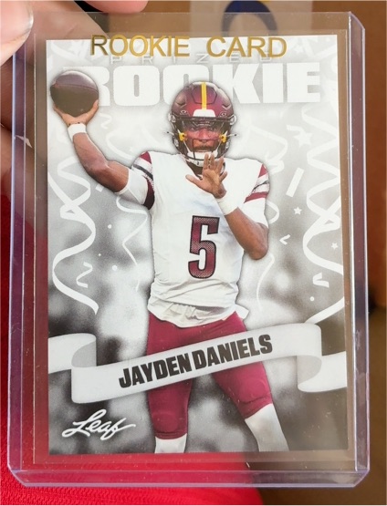 2022 Leaf Rookie Card Jayden Daniels — front