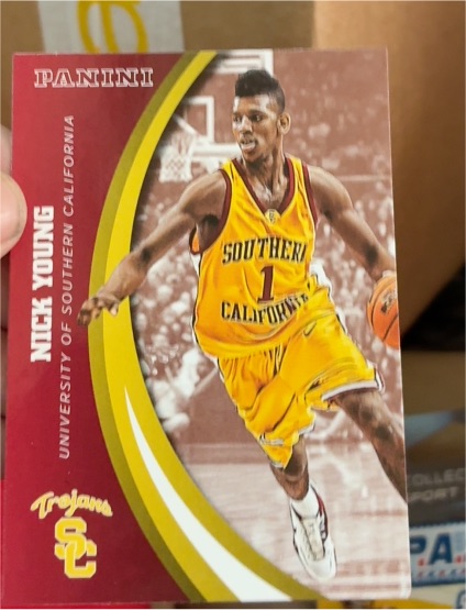 Panini Nick Young University of Southern California Trojans Basketball Card — front