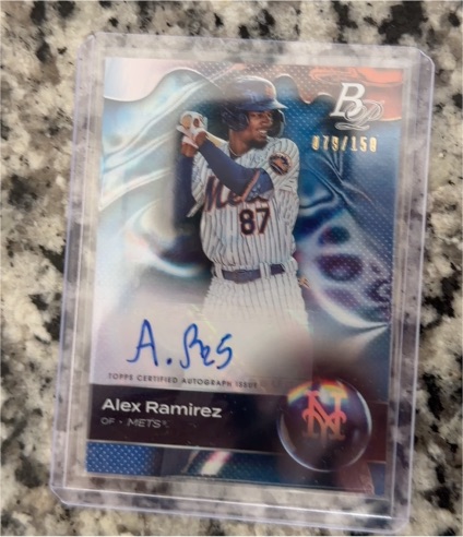 2021 Bowman Chrome #87 Alex Ramirez — front