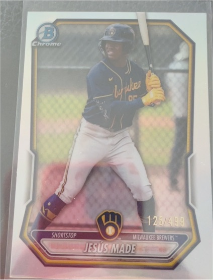 2022 Bowman Chrome #125 Jesus Made — front