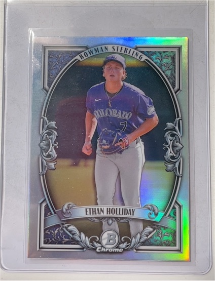 2022 Bowman Sterling Chrome #BSP-ETH Ethan Holliday — front
