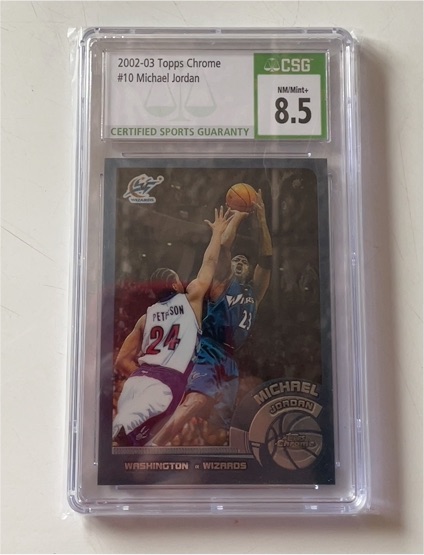 2002-03 Topps Chrome #10 Michael Jordan — front