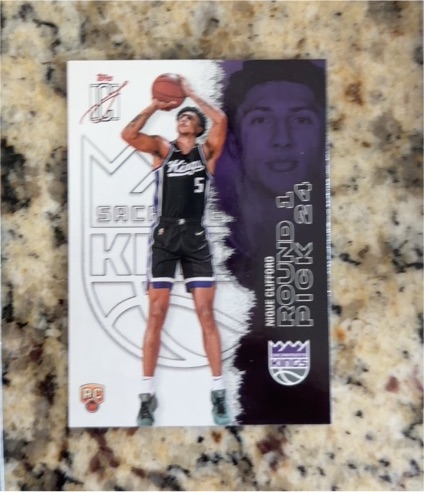 2022 Panini Moise Giordano RC Sacramento Kings — front