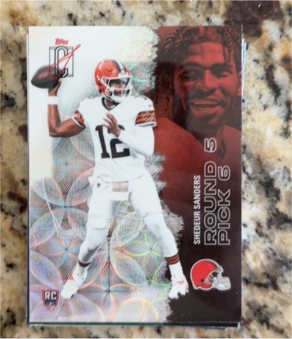 2023 Topps On Demand #Round 5 Pick 6 Shedeur Sanders — front