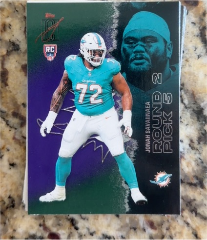 2021 Topps NFL #72 Jonah Savainaea — front