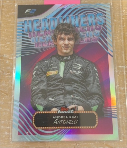 2023 Topps Finest Headliners Andrea Kimi Antonelli — front