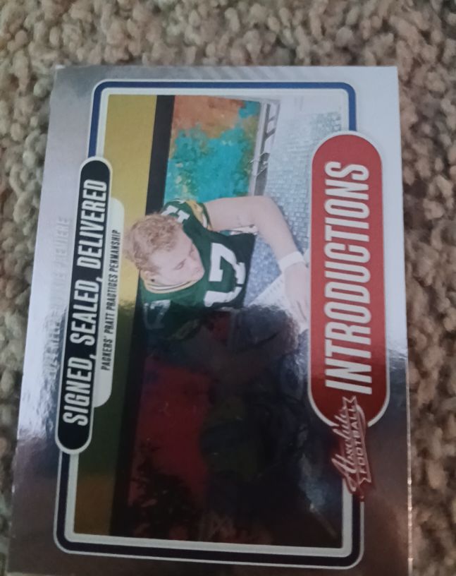 2020 Absolute Signatures Introductions #SI-AR Aaron Rodgers — front