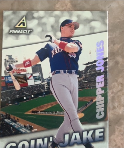 1994 Pinnacle #1 Chipper Jones — front