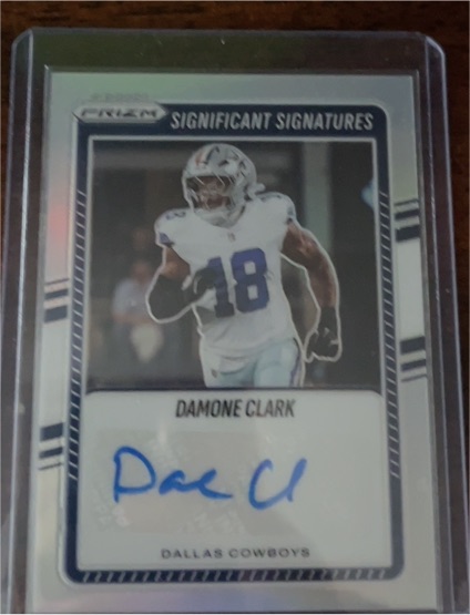 2022 Panini Prizm Significant Signatures #Damone Clark — front