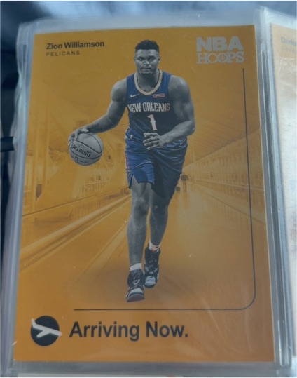 2020 NBA Hoops Arriving Now Zion Williamson — front