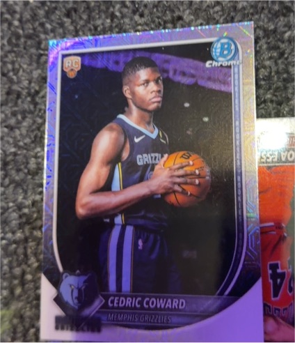 2020 Bowman Chrome #RC Cedric Coward — front