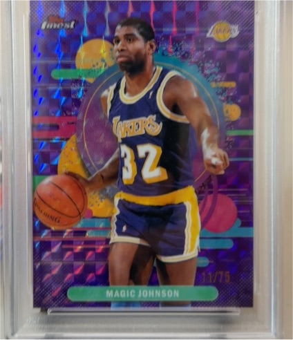 1997 Finest #32 Magic Johnson — front