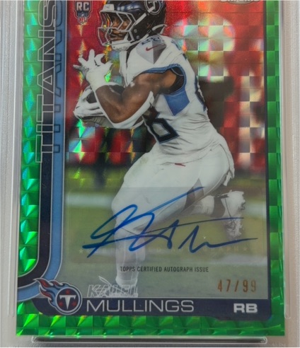 2020 Topps Khalfani Mullings #TA-KM — front