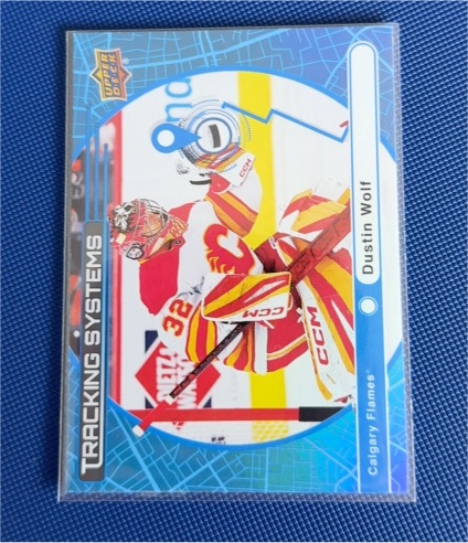 2022 Upper Deck Tracking Systems #TS-1 Dustin Wolf — front