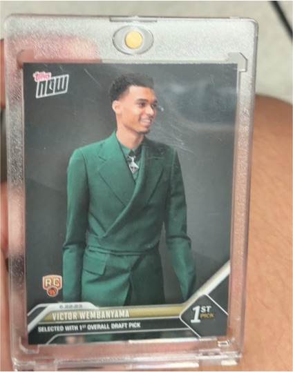 2023 Topps Now Victor Wembanyama RC 1st Pick — front