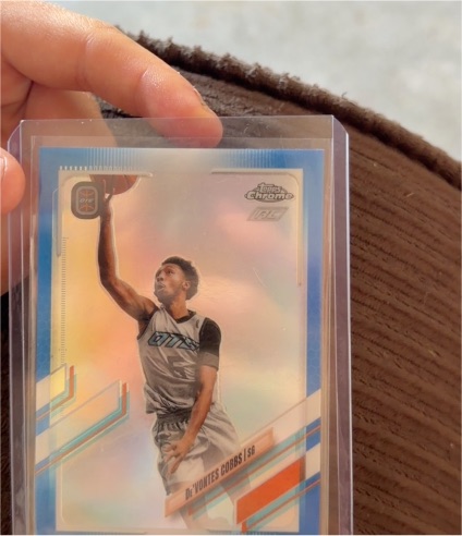 2022 Topps Chrome #102 De'Vontes Cobbs — front