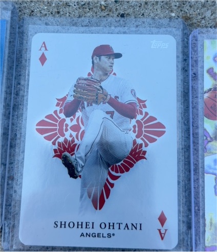 2023 Topps Playing Cards Shohei Ohtani Ace of Diamonds — front