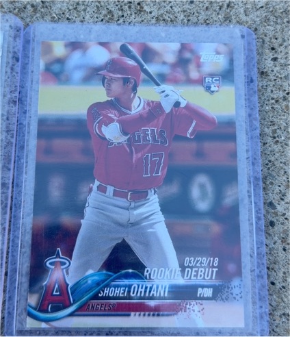 2018 Topps Shohei Ohtani Rookie Debut #03/29/18 — front