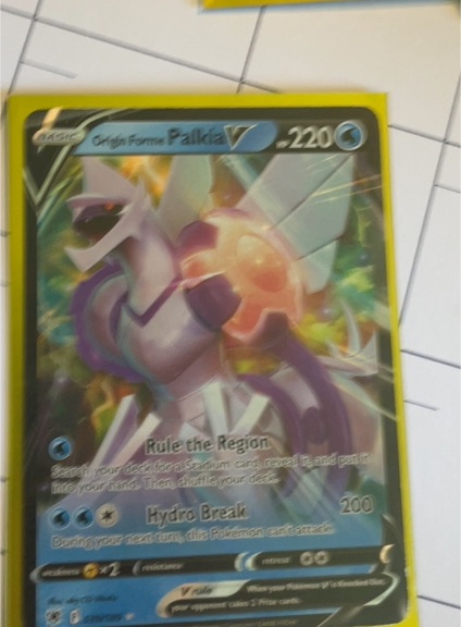 2021 Pokémon Sword & Shield Battle Styles #SV107 Origin Forme Palkia V — front