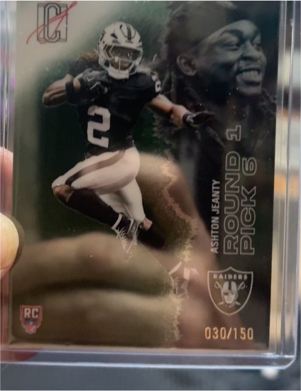 2023 Donruss Optic Ashton Jeanty #Round 1 Pick 6 — front