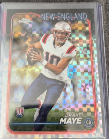 2023 Topps Chrome #10 Drake Maye — front