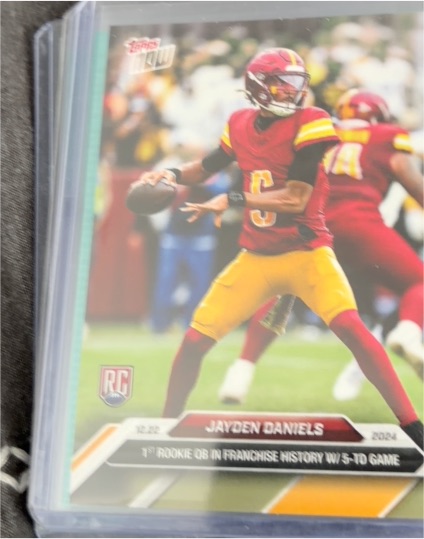 2024 Topps Now #12 Jayden Daniels — front