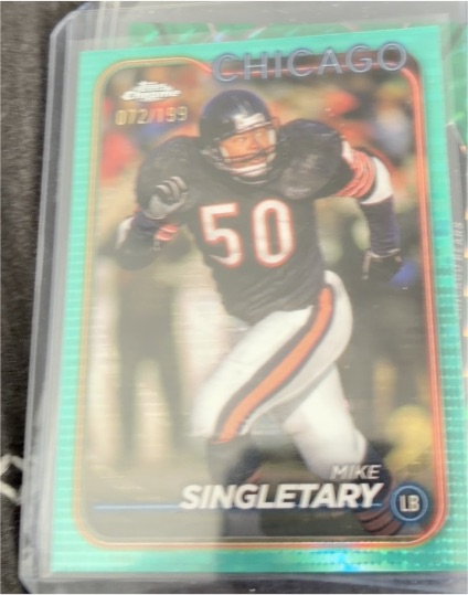 1990 Topps #72 Mike Singletary — front