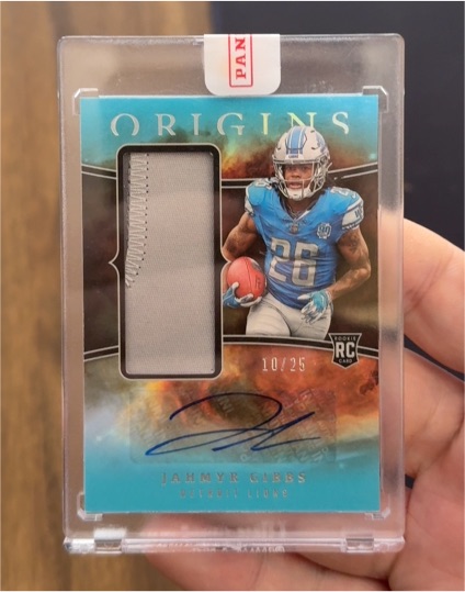 2022 Panini Origins #10/25 Jahmyr Gibbs — front