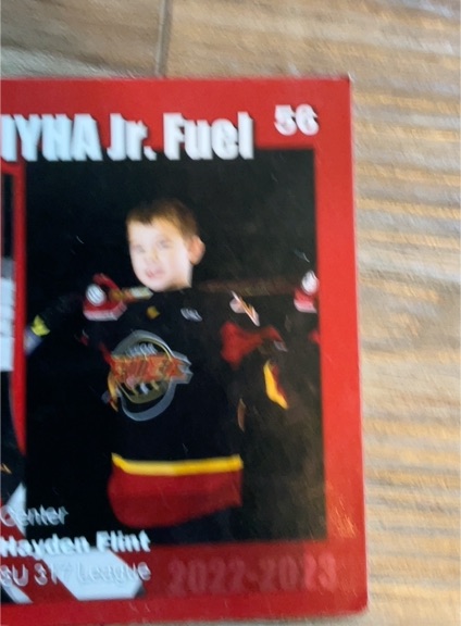 2022-2023 NYHA Jr. Fuel #56 Hayden Flint — front