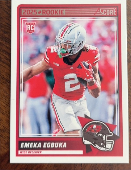 2025 Score Emeka Egbuka Rookie Card — front