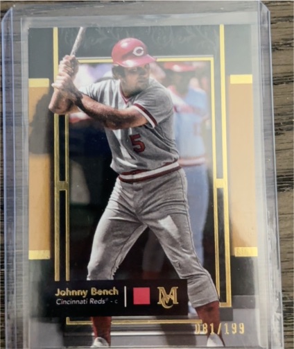 2021 Panini Mosaic #5 Johnny Bench — front