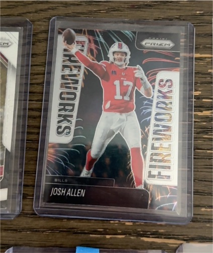 2021 Panini Prizm Fireworks #FIRE-17 Josh Allen — front