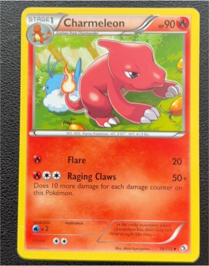 2002 Pokémon #18 Charmeleon — front