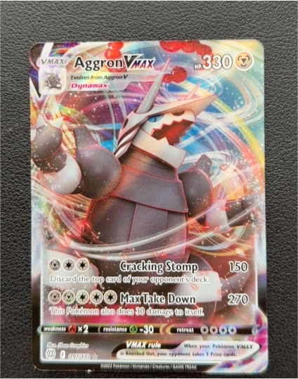 2022 Pokémon #097 Aggron VMAX — front