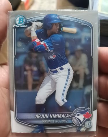 2023 Bowman Chrome #BCP-AN Arjun Nimmala — front