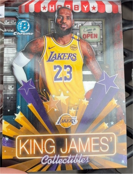 2020 Bowman Chrome King James Collectibles LeBron James — front