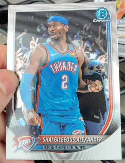 2021 Bowman Chrome #S1 Shai Gilgeous-Alexander — front