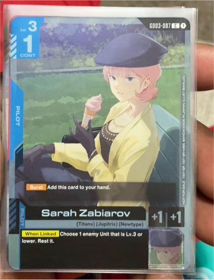 Sarah Zabiarov GD03-087 — front