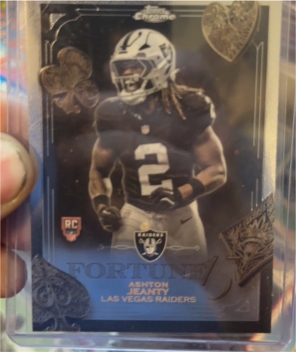 2022 Topps Chrome Fortune #F1 Ashton Jeanty — front